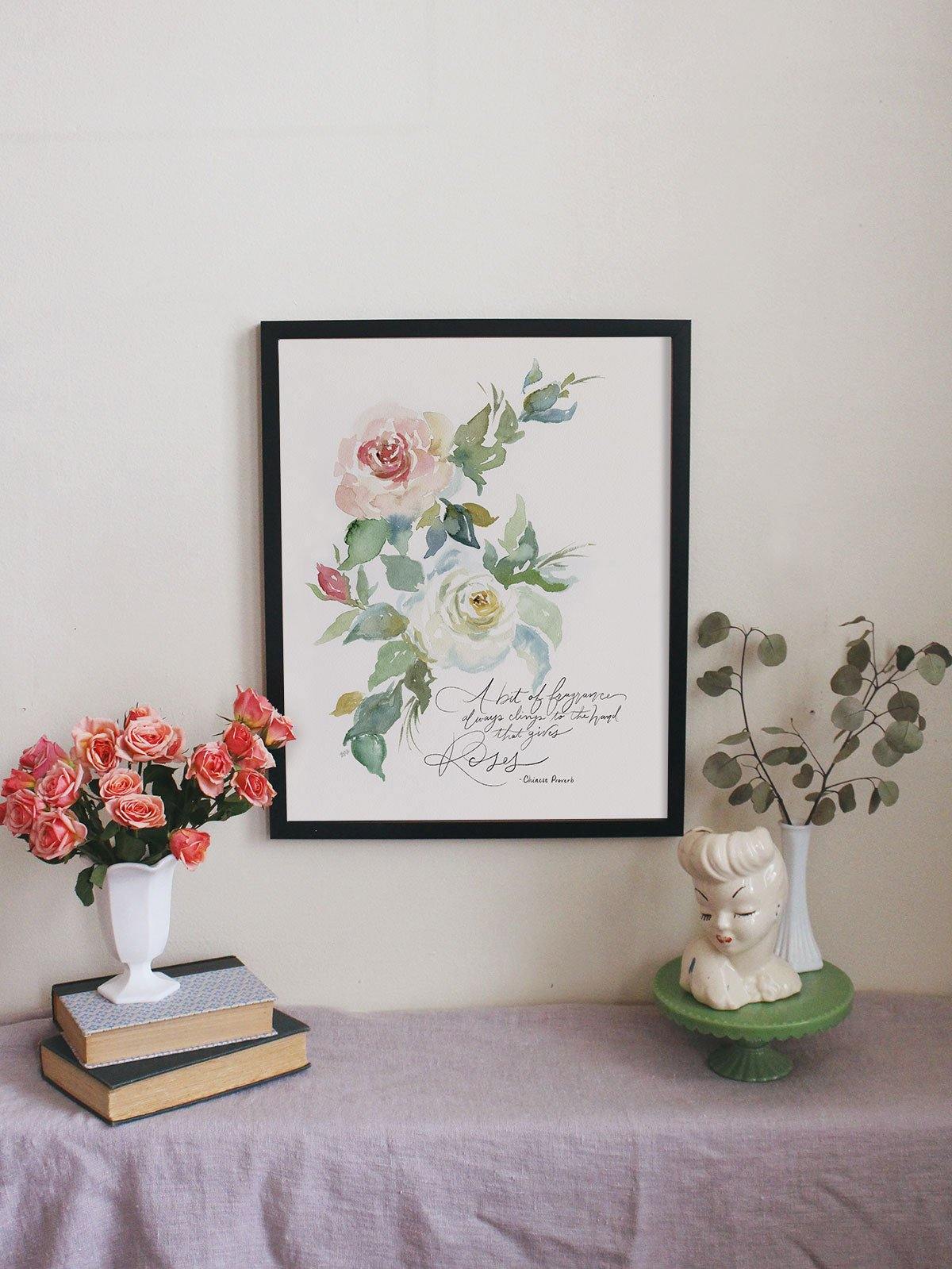 The Hand That Gives Roses - Print - Lily & Val