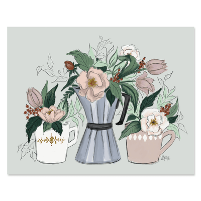 Coffee & Flowers - Print - Lily & Val