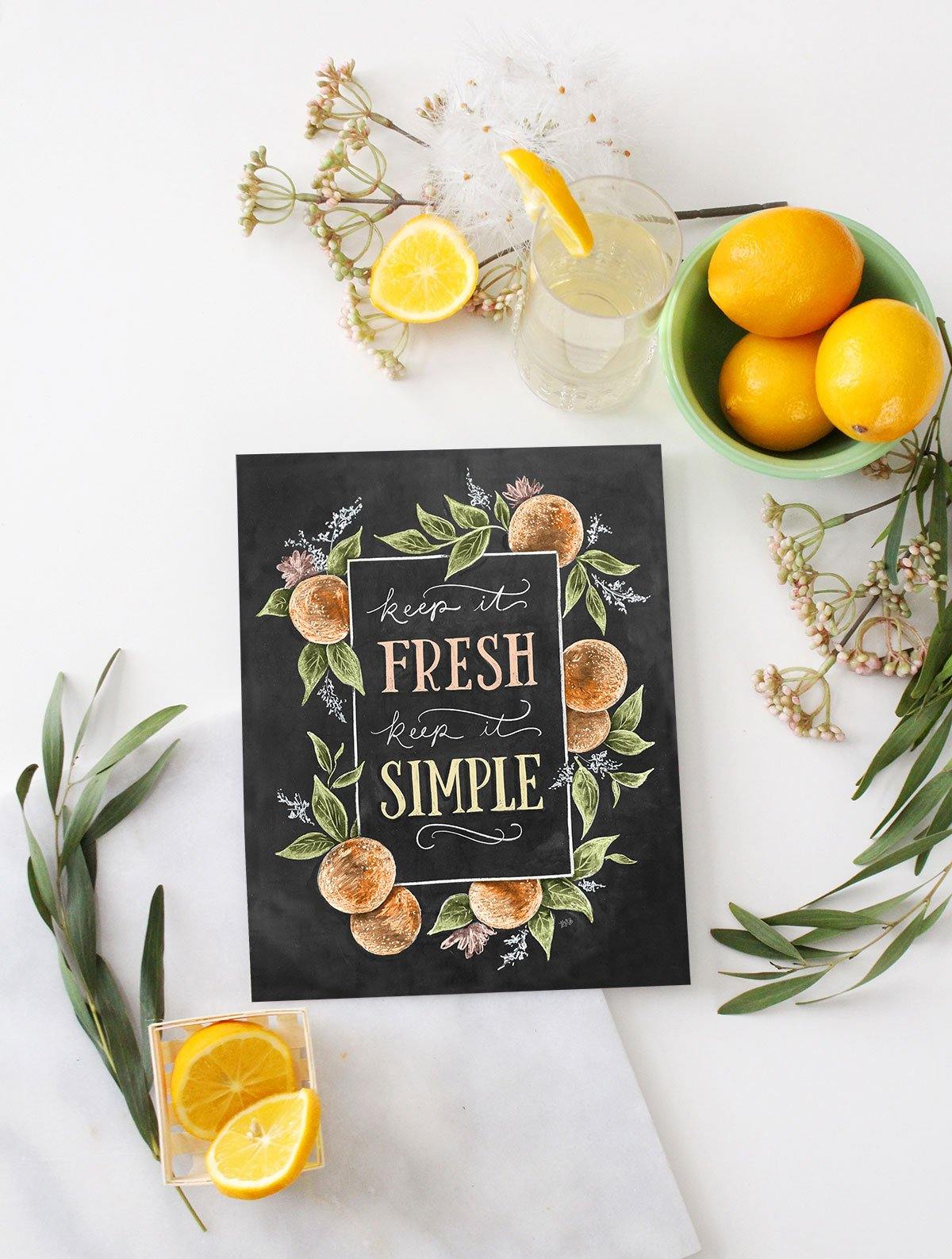 Keep It Fresh Keep It Simple - Print - Lily & Val