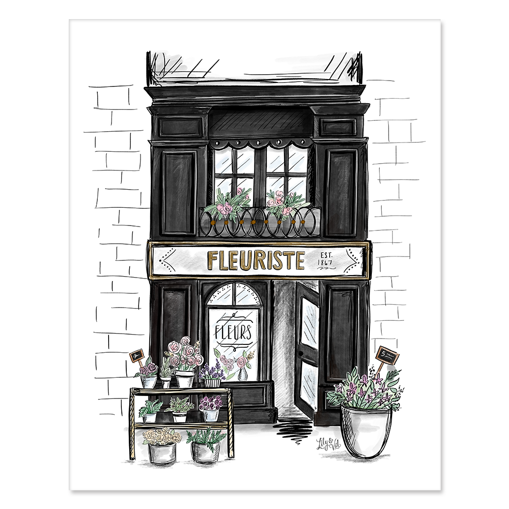 French Buildings - Set of 3 Prints