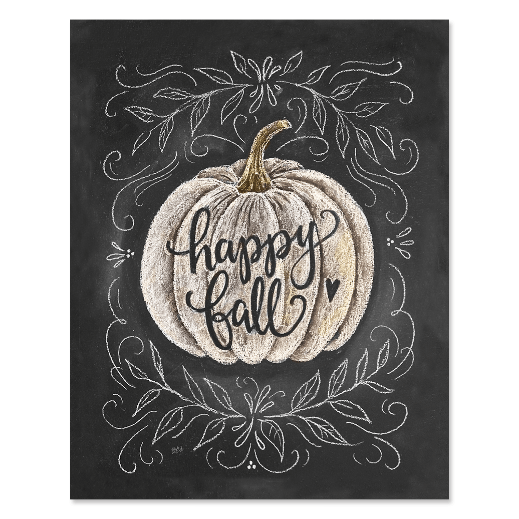 Autumn Harvest Custom Calligraphy Heavyweight Chalkboard Paper Art Print /  Autumn / Fall / White Chalk Pen / Custom Made / Frame Available