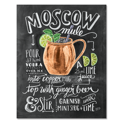 Moscow Mule Cocktail Recipe - Print