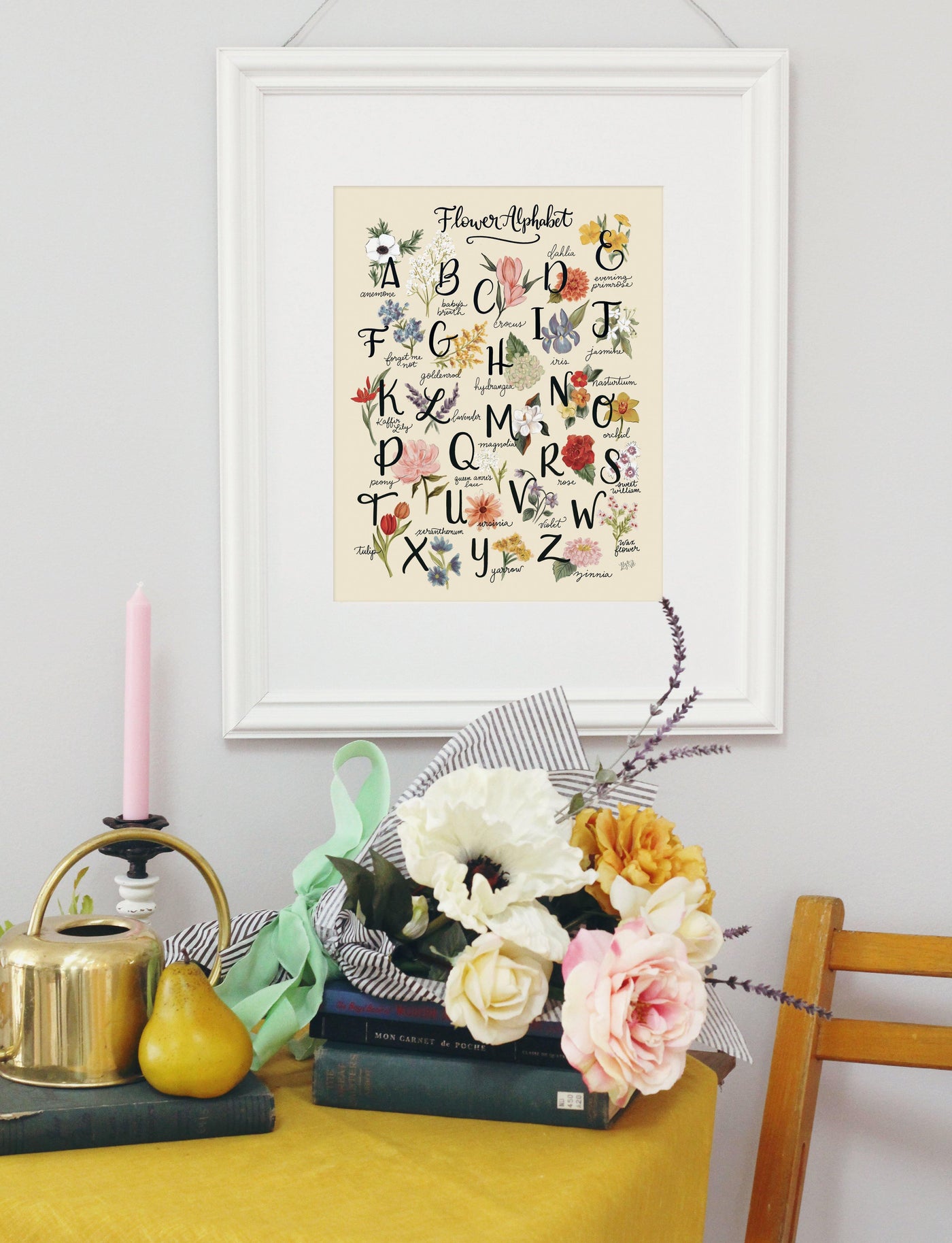 Flower Alphabet - Print - Lily & Val