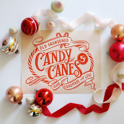 Old Fashioned Candy Canes - Print - Lily & Val