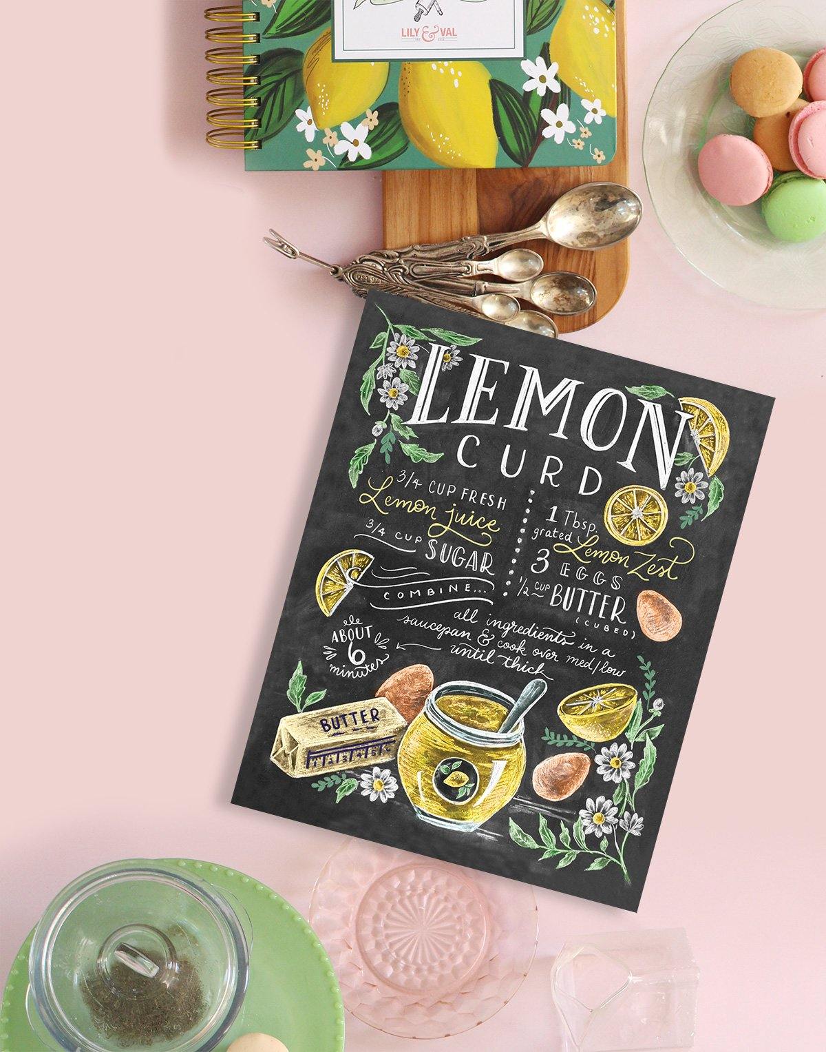 Lemon Curd Recipe - Print - Lily & Val