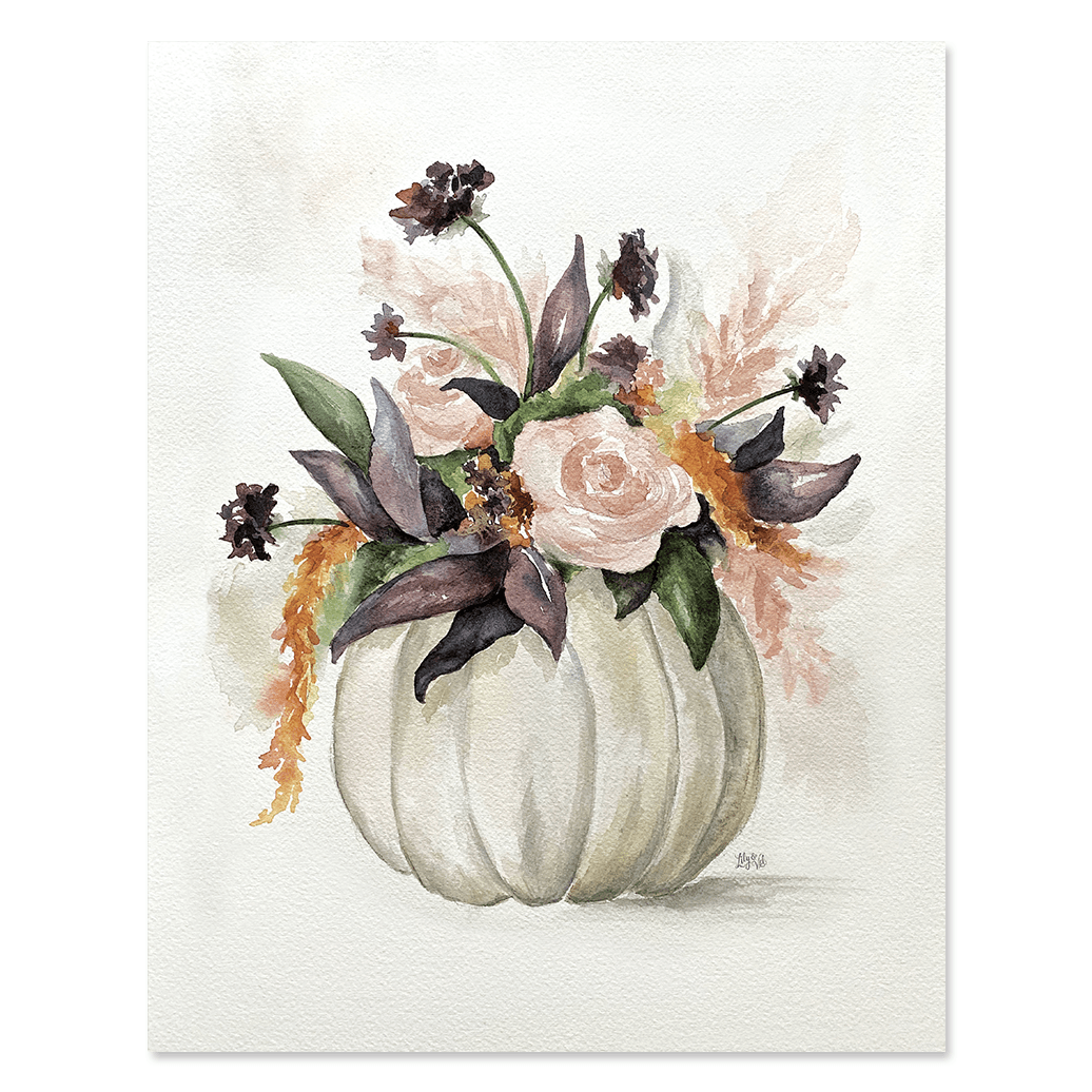 White Pumpkin Floral - Print - Lily & Val