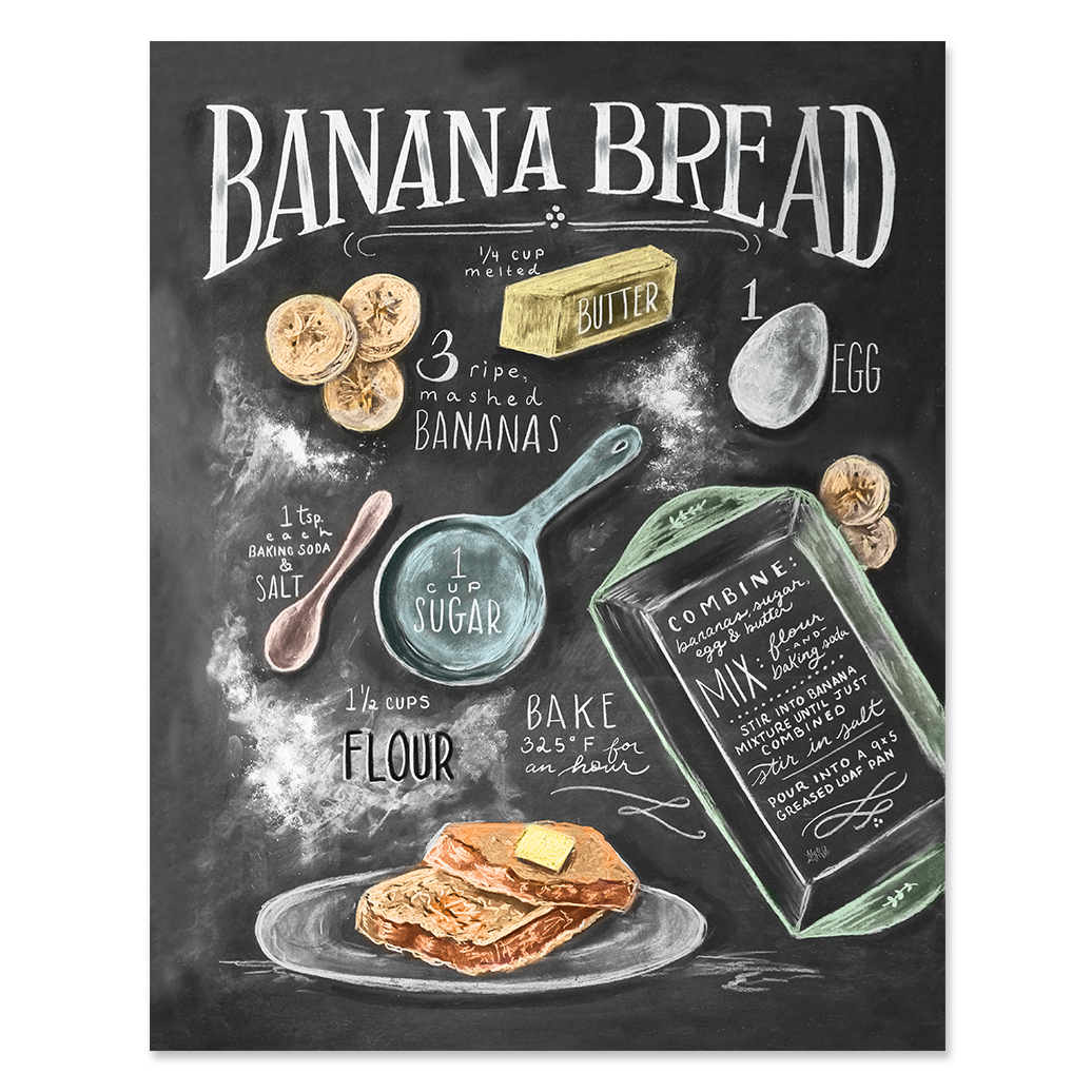 Banana Bread - Print - Lily & Val