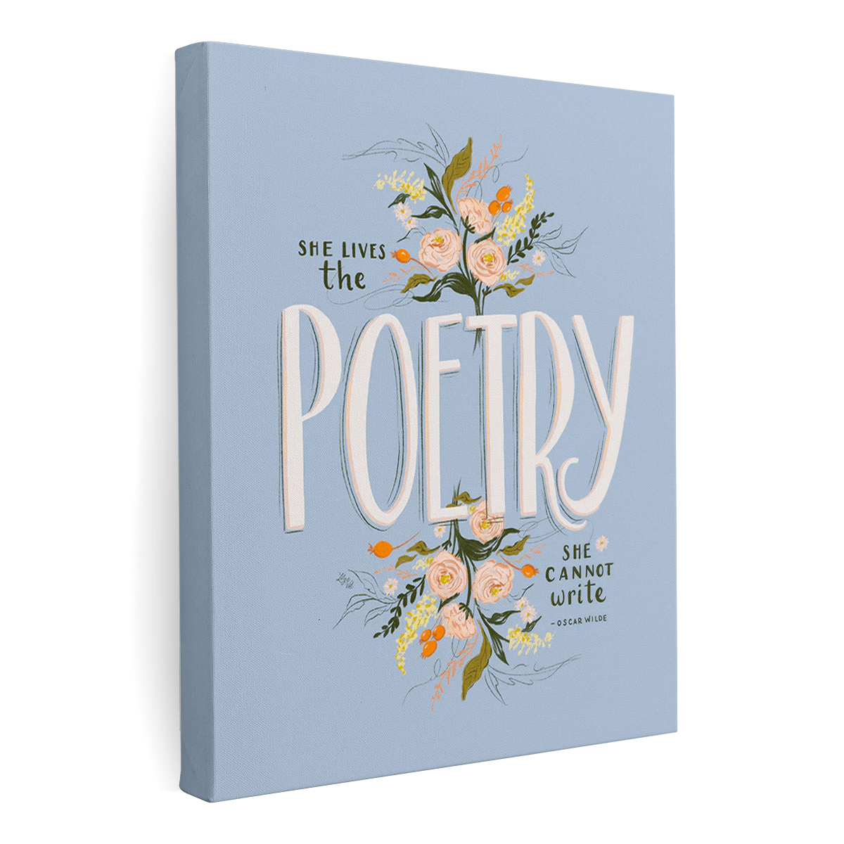She Lives The Poetry She Cannot Write - Print - Wall Art - Spring Art ...