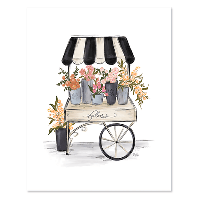 French Flower Cart - Print - Lily & Val