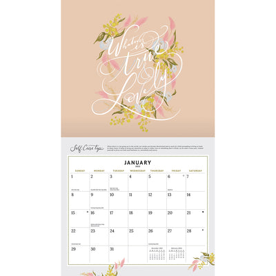 Be Gentle With Yourself 2023 Wall Calendar
