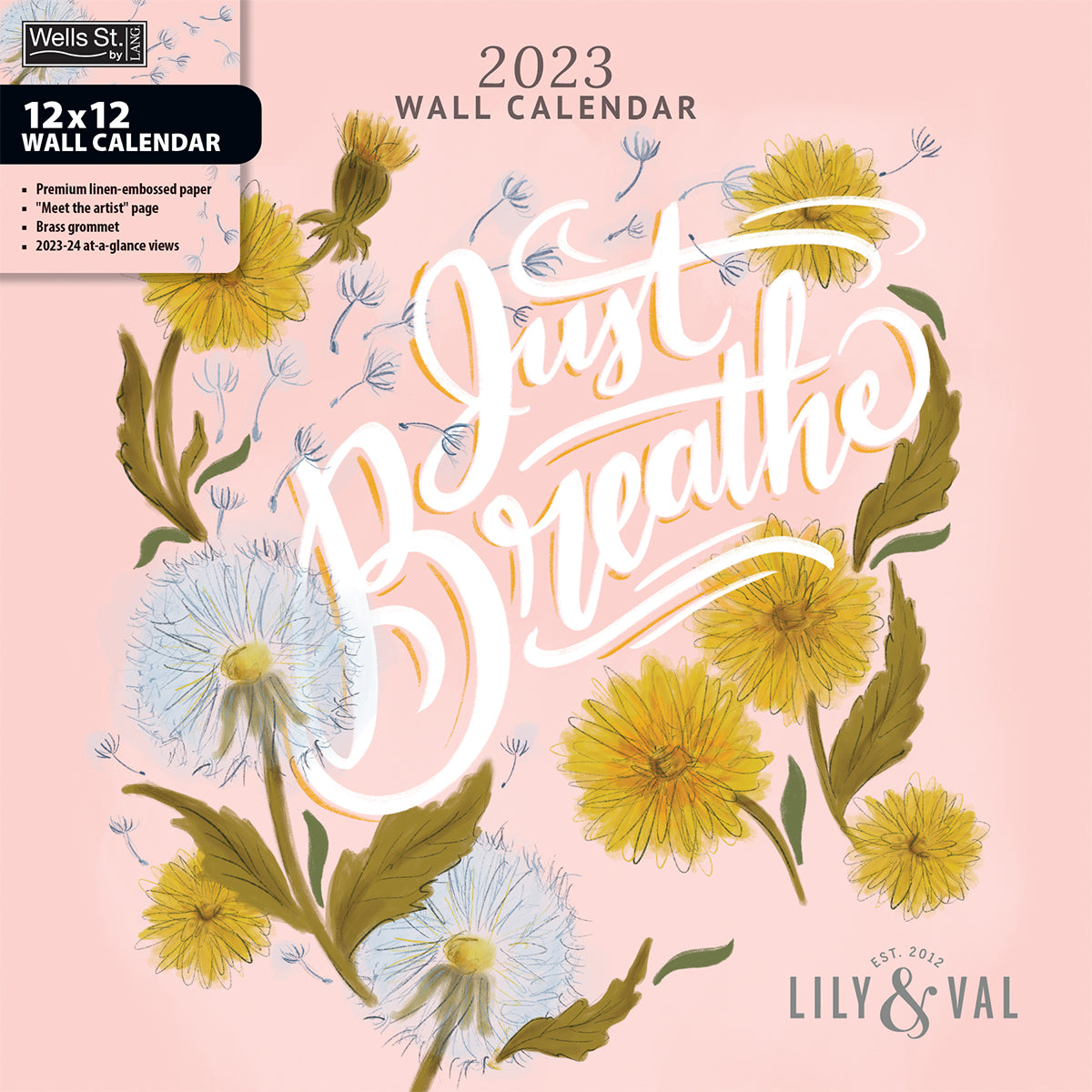 Just Breathe 2023 Wall Calendar