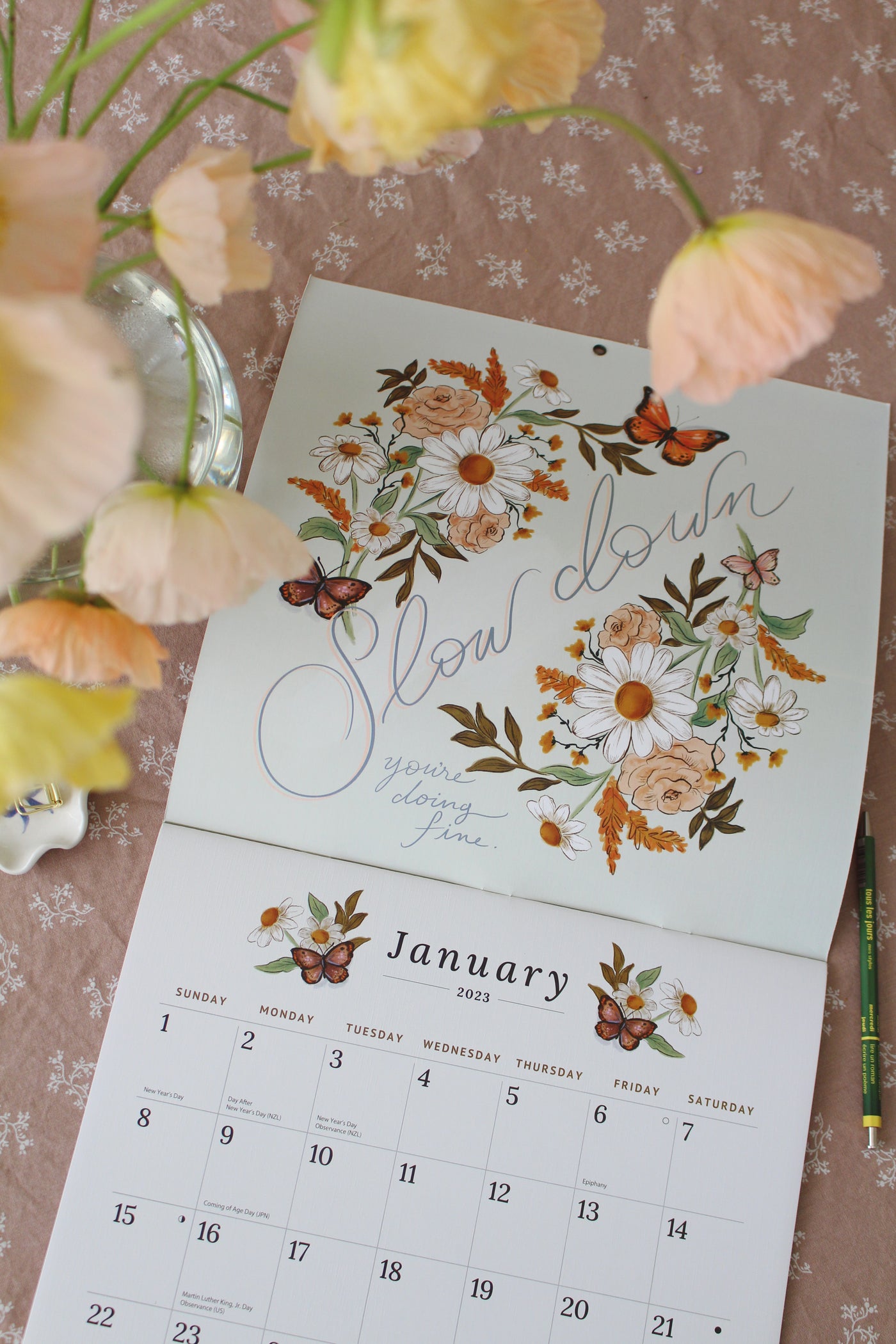Just Breathe 2023 Wall Calendar