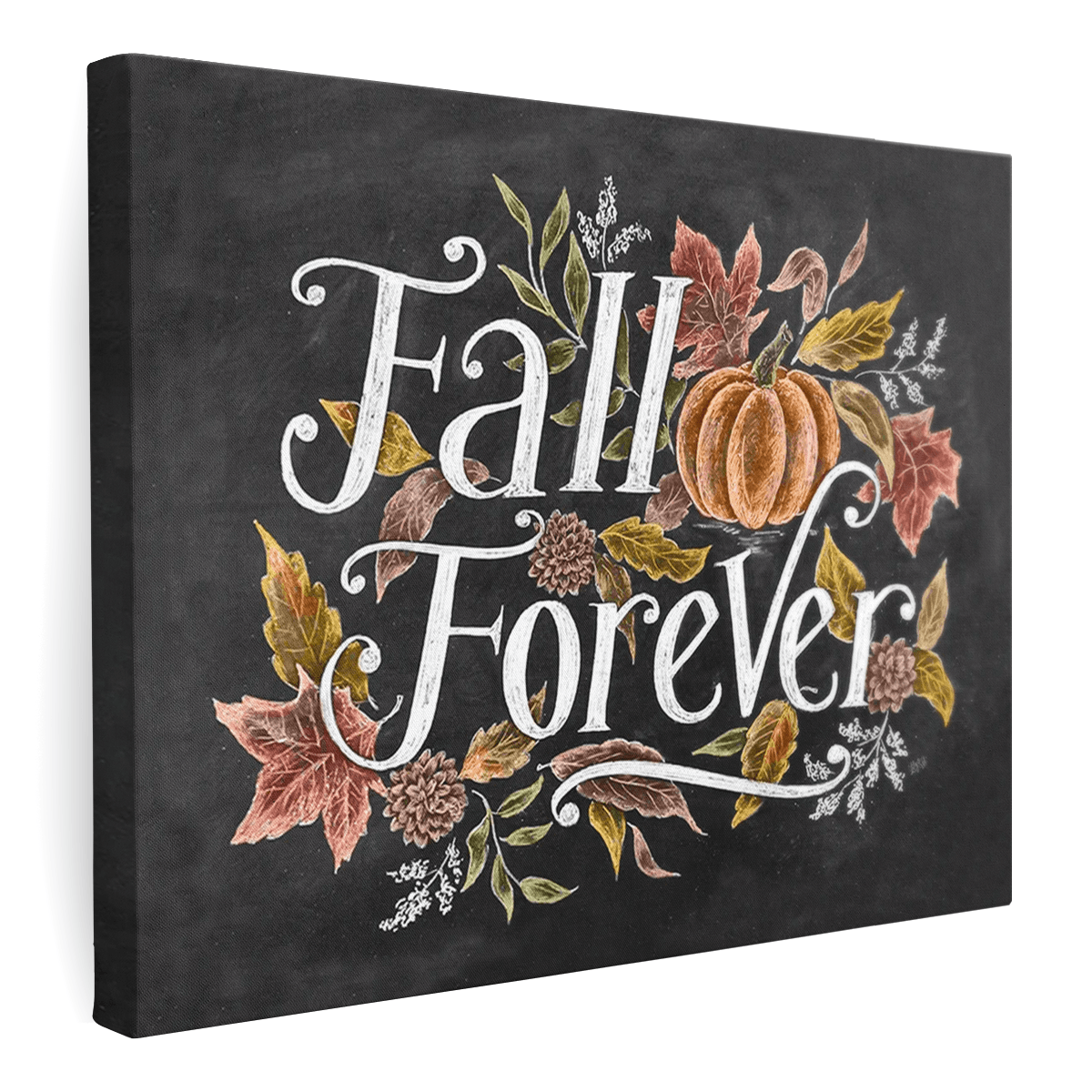 Forever Fall - Print - Chalk Print - Pumpkin Decor - Fall Art – Lily & Val
