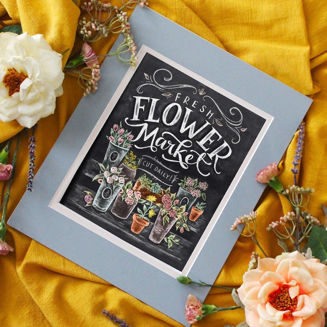 Fresh Flower Market - Print - Lily & Val