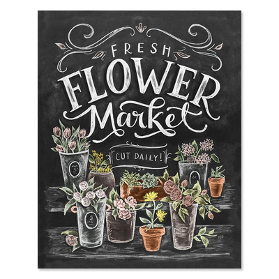 Fresh Flower Market - Print - Lily & Val