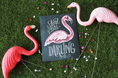 Flamingo (Stand Tall, Darling) - Print - Lily & Val