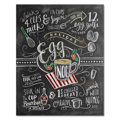 Egg Nog Recipe - Print