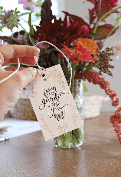 Flower Tags - Free Digital Download - Lily & Val