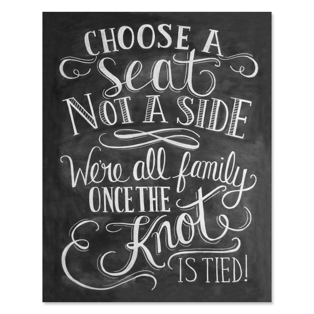Choose a Seat Not a Side - Print