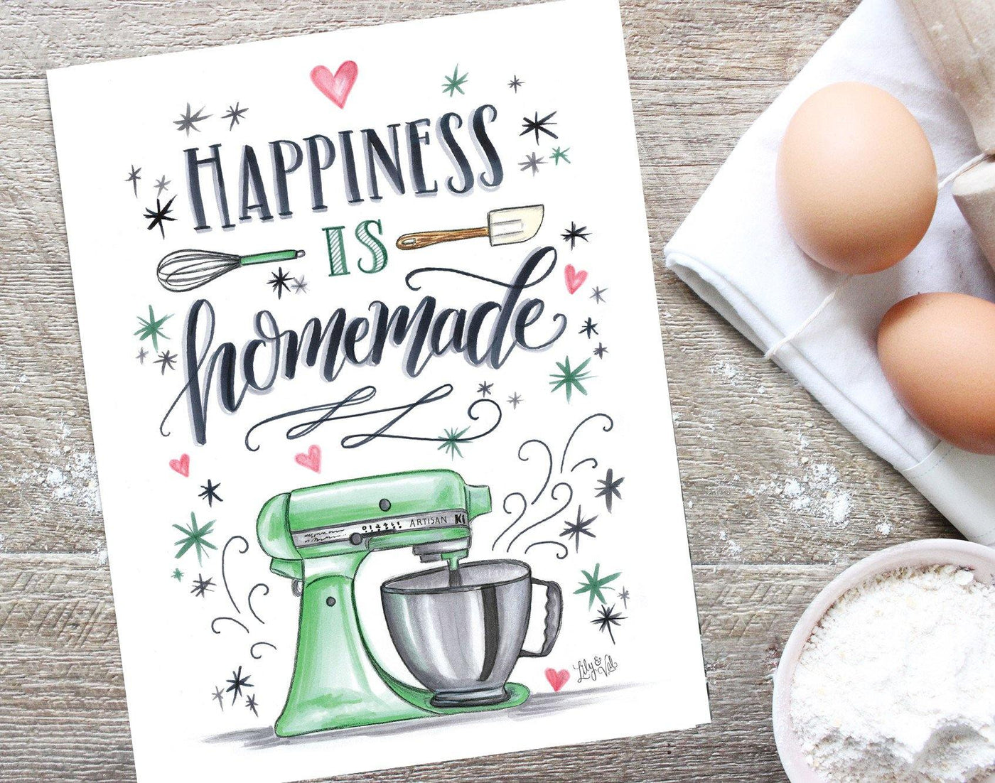 Happiness is Homemade - Print - Lily & Val