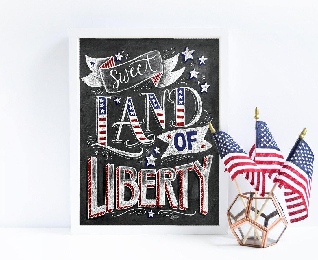 Sweet Land of Liberty - Print - Lily & Val