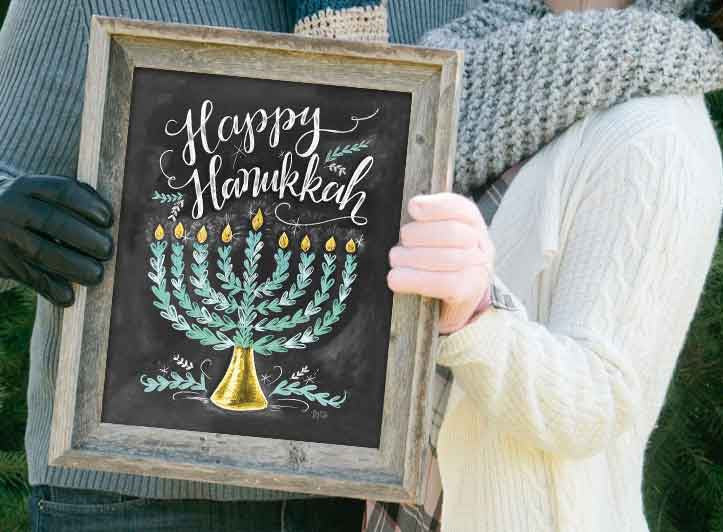 Happy Hanukkah - Print - Lily & Val