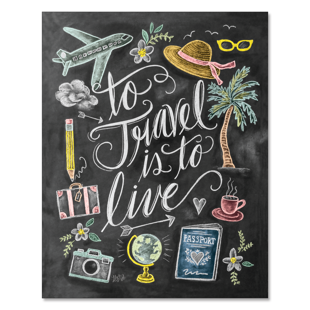 To Travel Is To Live - Print