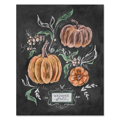 Welcome Fall Pumpkins - Print - Lily & Val