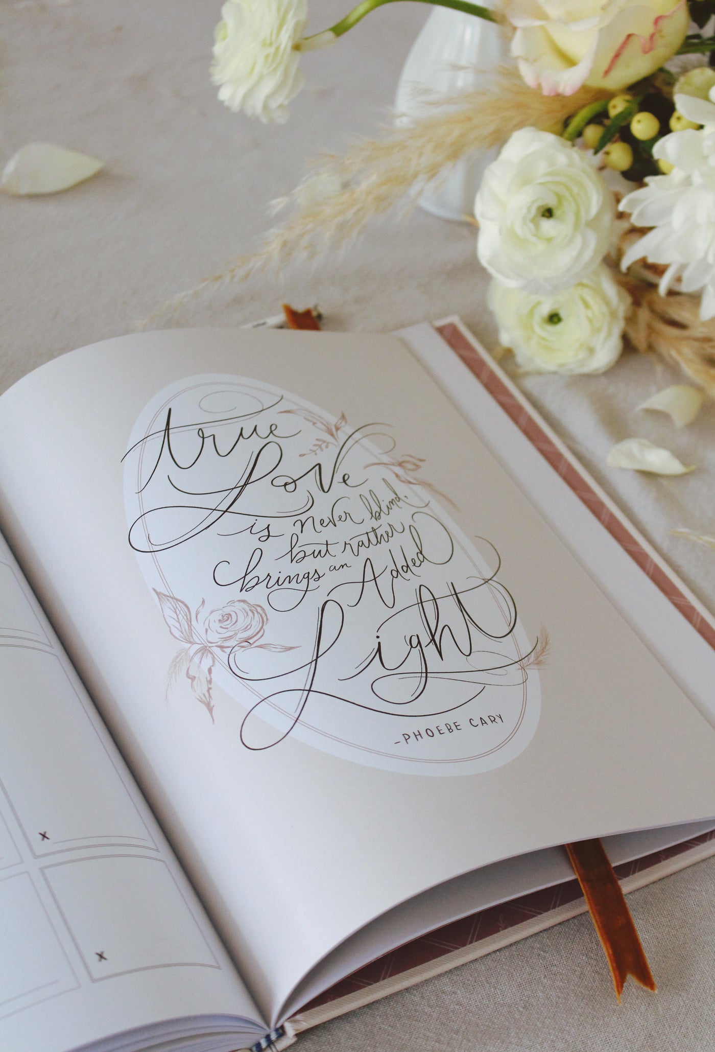The Lily & Val Wedding Guestbook - Light Cover