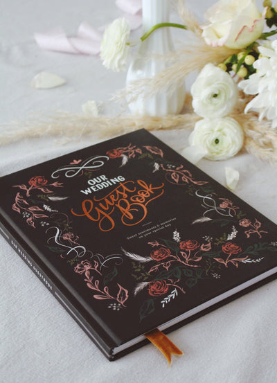 The Lily & Val Wedding Guestbook - Dark Cover