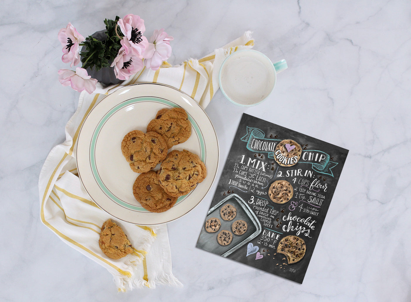 Choc Chip Cookie Recipe - Print - Lily & Val
