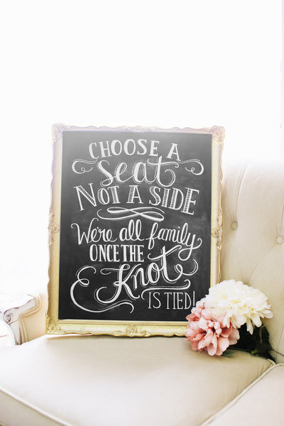 Choose a Seat Not a Side - Print - Lily & Val