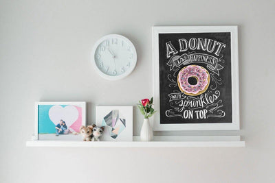 A Donut Is Happiness With Sprinkles On Top - Print - Lily & Val