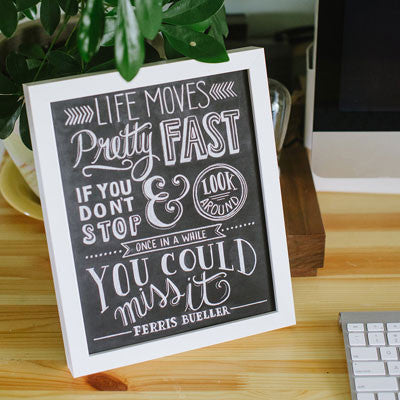 Life Moves Pretty Fast - Ferris Bueller - Print - Lily & Val