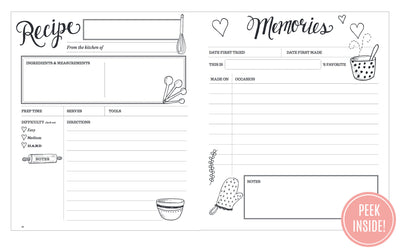 Kitchen diary and recipe keeper